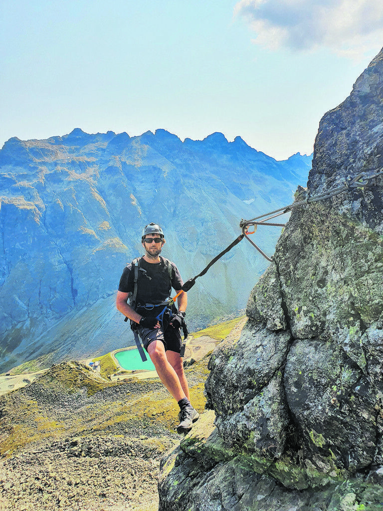 In seiner Freizeit ist Daniel Plaichner nicht nur im Wasser, sondern auch am Berg anzutreffen.Plaichner