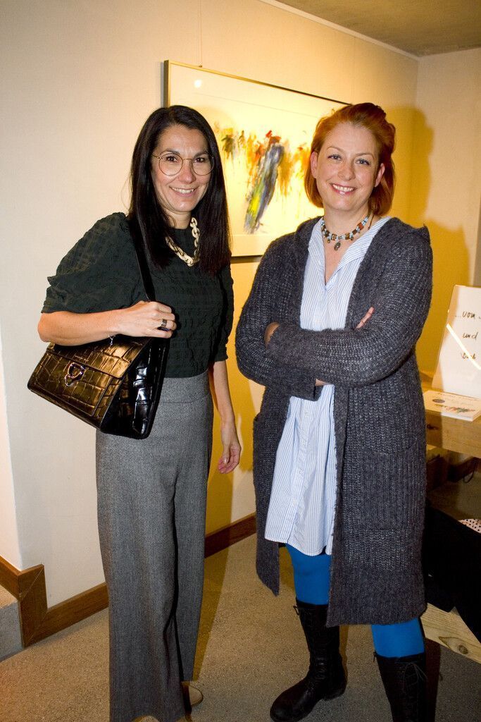 Nicole Schedler (l.) und Sandra Kacetl beim Kunsttalk.
