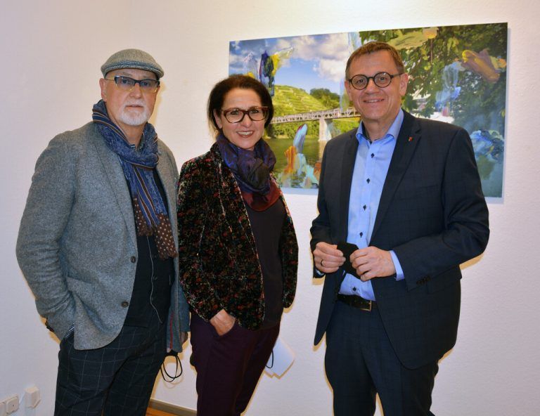Peter und Margot Prax (Wohn-Art-Design) mit Christoph Thoma.