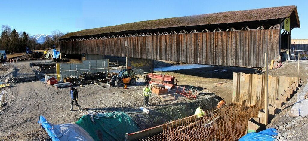 Bau der Senderbrücke macht Fortschritte