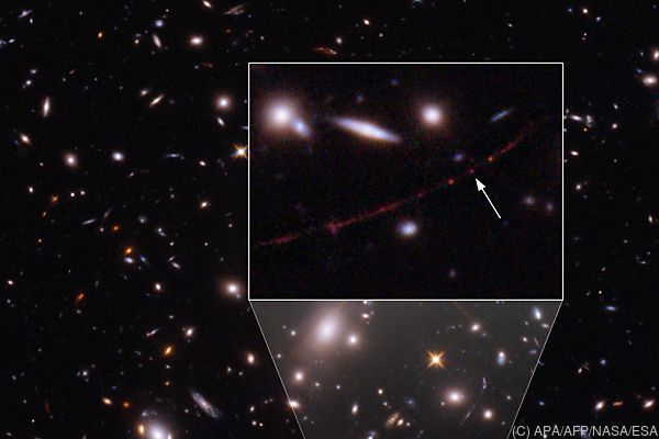 Hubble entdeckt 12,9 Milliarden Lichtjahre entfernten Stern