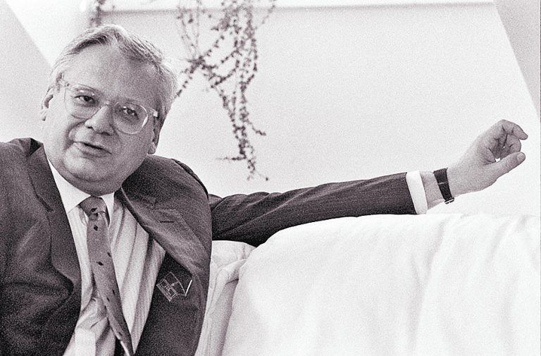 1989 Besuch in der damaligen VN-Redaktion in der Bregenzer Kirchstraße.