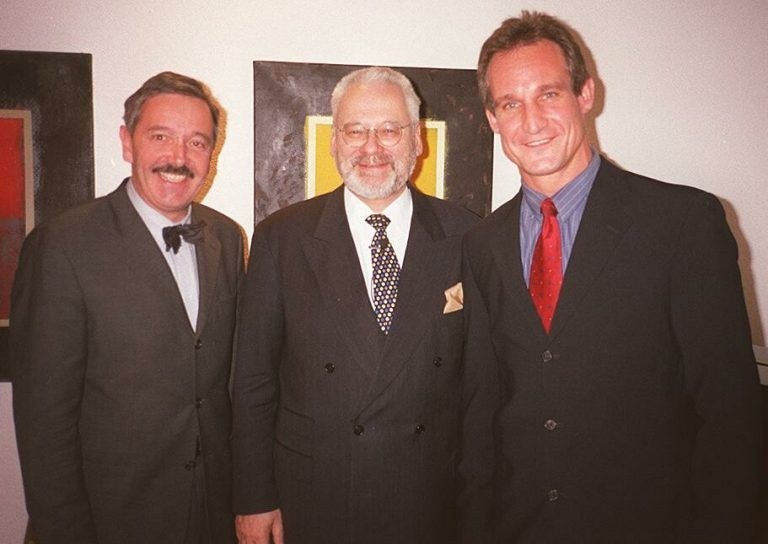 2001 Beim Neujahrsempfang des Bregenzer Wirtschaftsbundes mit Ex-Bürgermeister Markus Linhart.