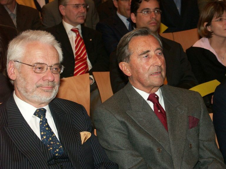 2005 Erhard Busek neben dem früheren Landeshauptmann Martin Purtscher.