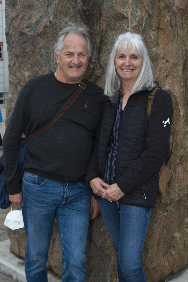 Alois und Brigitte Galehr bestaunten die Werke.