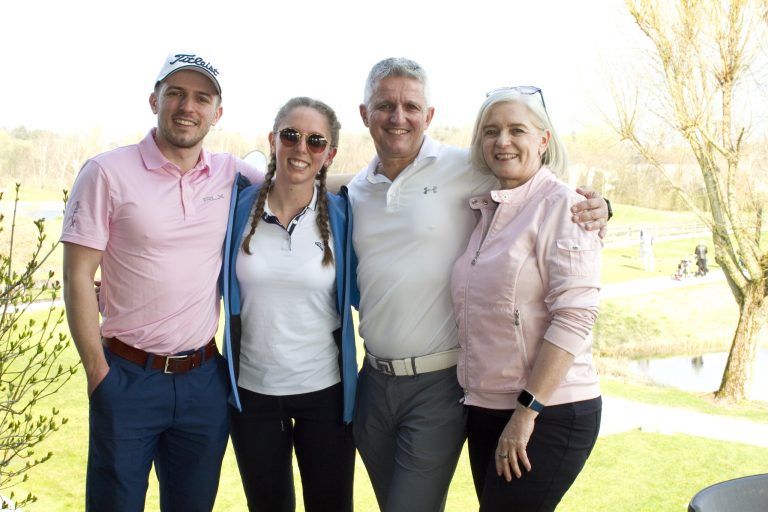 Ermöglichten einen erfolgreichen 11. Ski & Golftag: Philipp, Kristina, Wolfgang und Inge Kopf. Franc