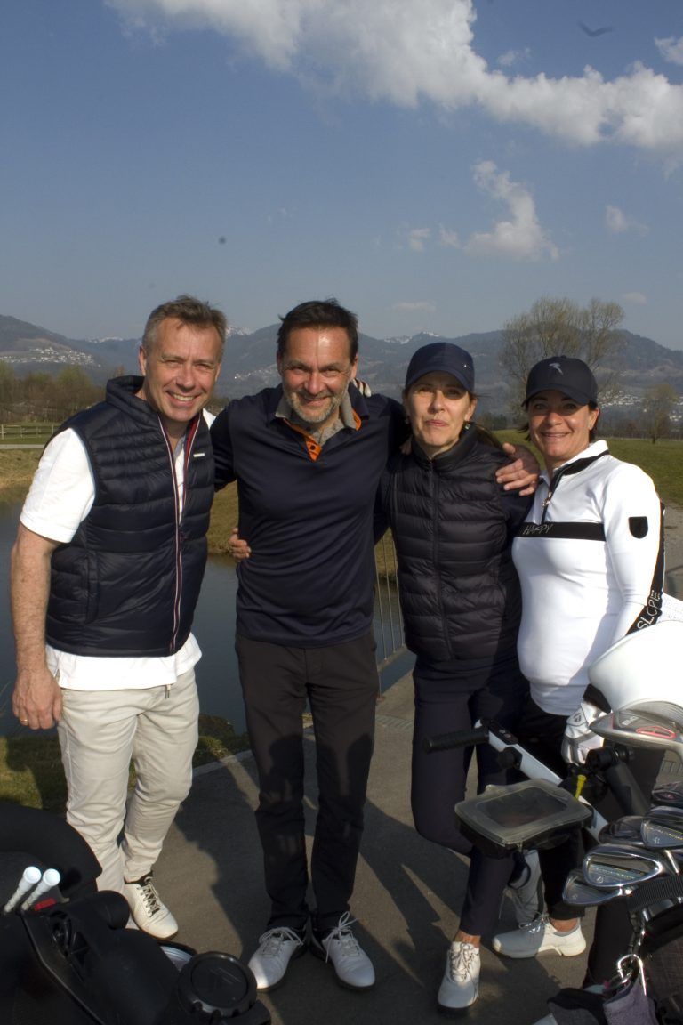 Ernst Seidl, Markus und Sabina Walla mit Silke Seidl.