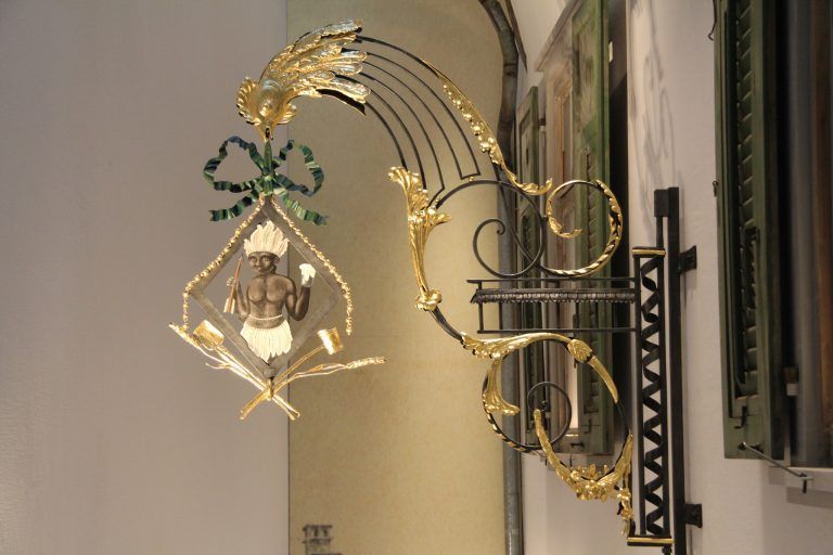 Wirtshausschild der ehemaligen Braugaststätte in Dornbirn.<span class="copyright">VN/RaucH</span>