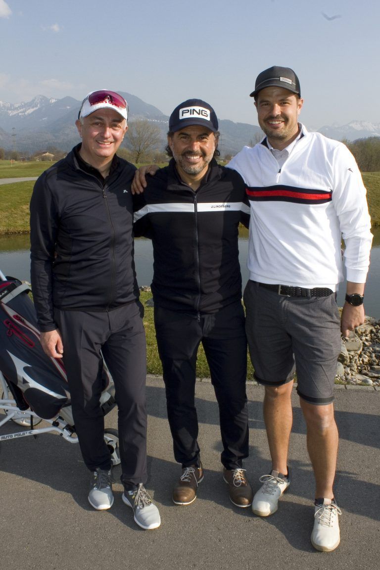 Klaus Breuss (l.), Mike Galeli und Michael Gau zeigten Herz.