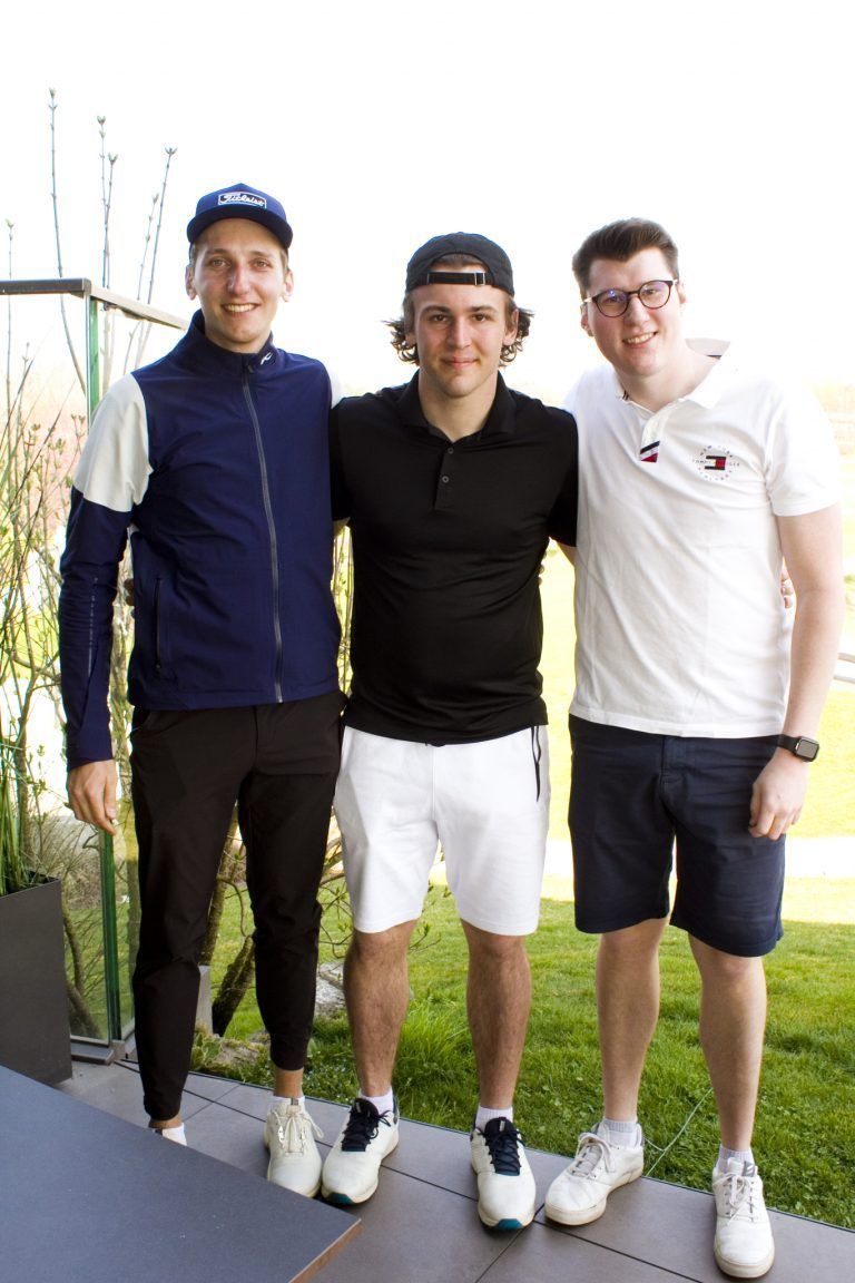 Simon Sohm (l.), Philipp Baldauf und Justin Klemenc.
