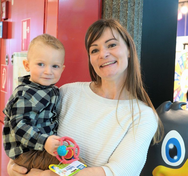 Unter den ersten Kunden: Julia Dobler mit Pius.