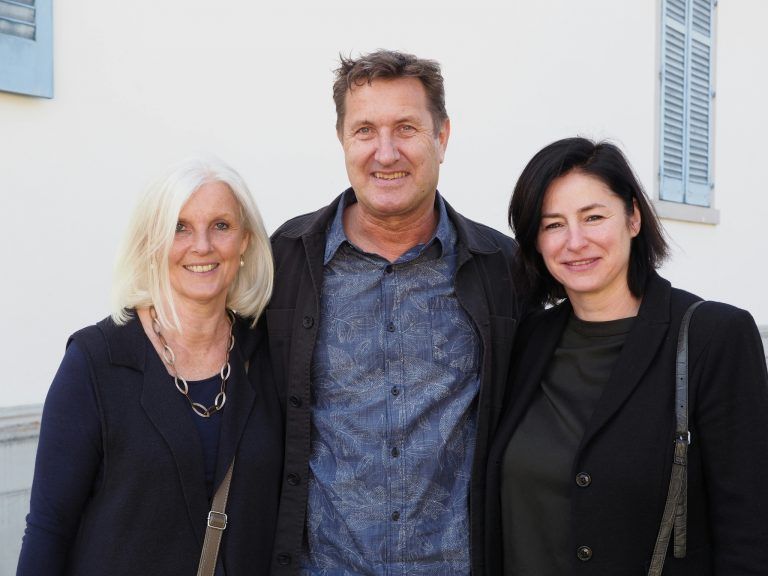 Margarethe und Sepp Gröfler mit Barbara Moser-Natter.