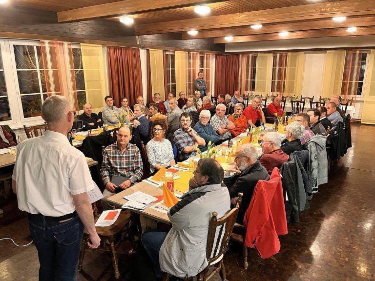 Hansjörg Lässig sprach zur 31. Generalversammlung des Vereins Rhein-Schauen in Rebstein. 
