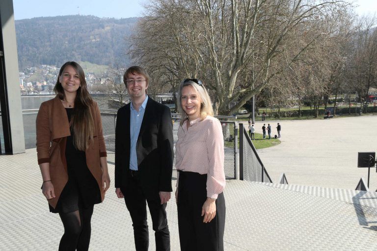 Alexandra Bernauer (S-Bahn Bodensee), Daniel König (SBB) und Cornelia Kleboth (VVV).