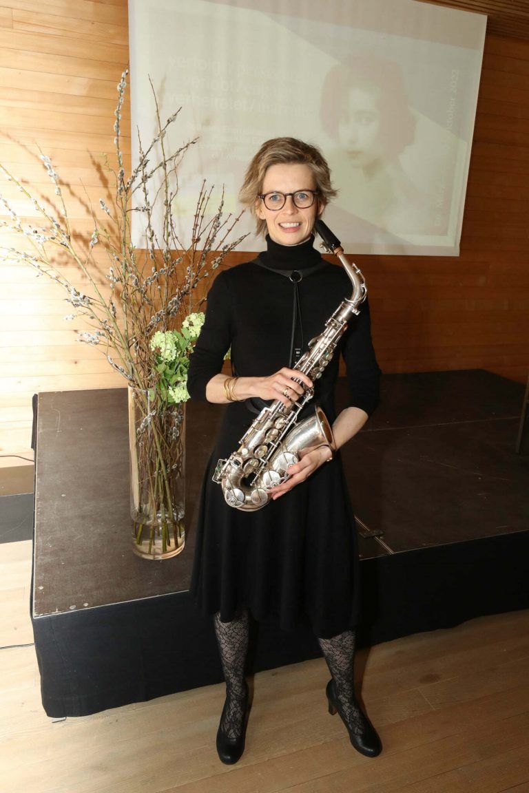 Jazz-Saxophonistin Doris Franz sorgte für die musikalische Umrahmung.