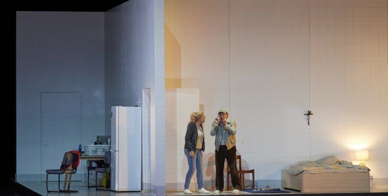 Szene aus der Neuinszenierung von Alban Bergs Oper „Wozzeck“ in Wien. Staatsoper/Pöhn