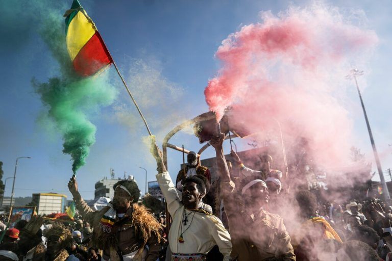 Äthiopien feiert den 126. Jahrestag des Sieges bei der Schlacht von Adwa während des Italienisch-Äthiopischen Krieges. AFP/Amanuel Sileshi