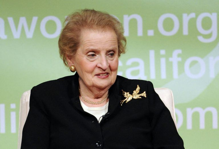 Albright erlag am Mittwoch einem Krebsleiden.AFP/Delmas