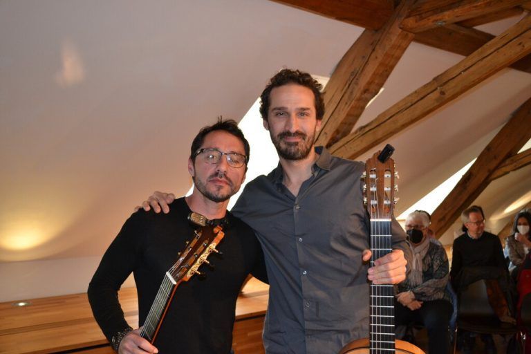 André Ángel und Manuel Montero begeisterten in der Villa Falkenhorst mit ihrem Konzert. BI