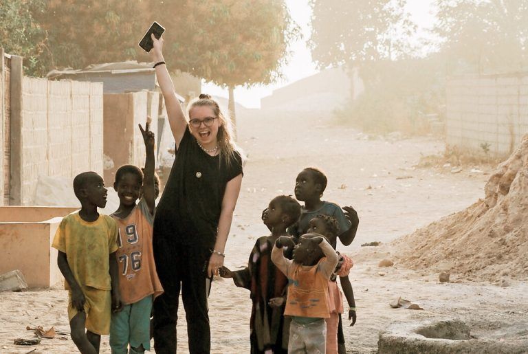 Auch Jenni hatte viel Spaß mit den Kindern.