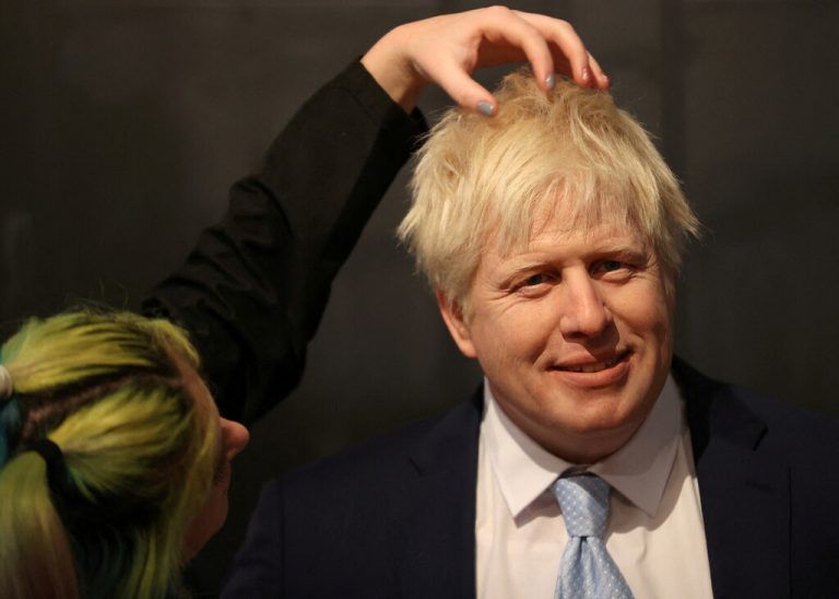 Bei Madame Tussauds im englischen Blackpool wird eine Wachsfigur von Premierminister Boris Johnson präsentiert. Reuters