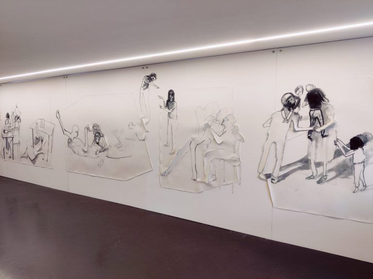 Lorenz Helfers Arbeiten in der Galerie.Z laden zum Verweilen ein.Helfer