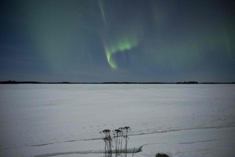 Das beeindruckende Naturschauspiel der Polarlichter zeigt sich am Himmel über Vaasa, im Westen Finnlands. AFP