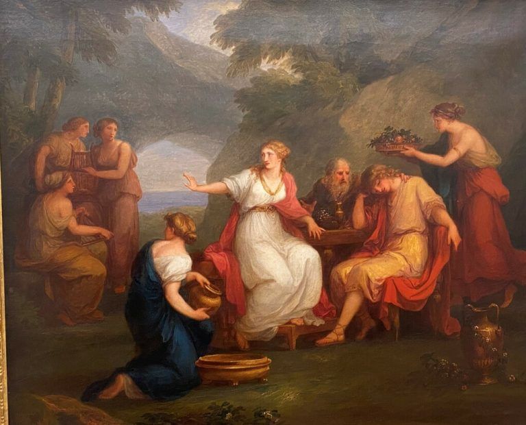 Das Bildnis (Ausschnitt) „Trauer Telemachs auf der Insel der Kalypso“, 1789, von Angelika Kauffmann zählt zu den zwölf Werken von Johannes Fulda, die nun nach Chur kamen. vn/cd