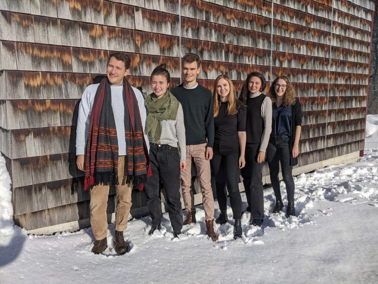 Das Präsidium des Club Alpbach Vorarlberg: Präsident Philipp Mendoza, Judith Faisst, Elias Vonmetz, Vera Flatz, Hannah Muther und Anna Kühne. CAV