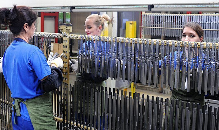 Das Produktionswerk von Collini in Russland wird weiter betrieben. Dort arbeiten 120 Mitarbeiterinnen und Mitarbeiter. collini/prem