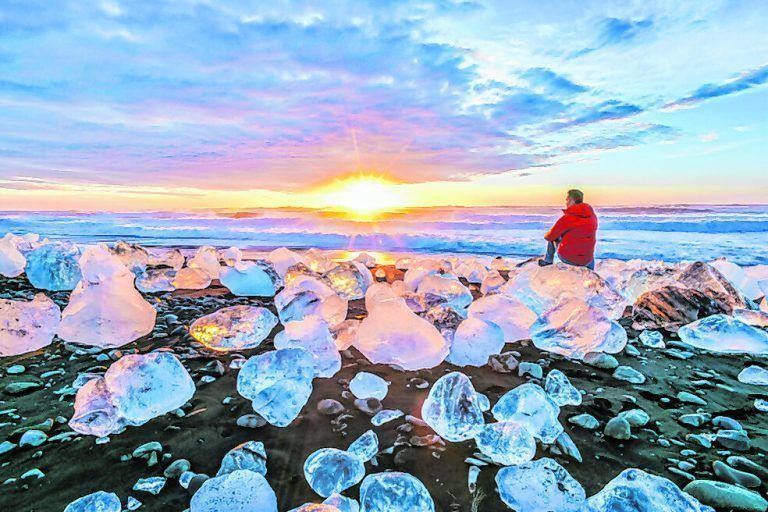 Der sogenannte „Diamond Beach“ macht seinem Namen alle Ehre.