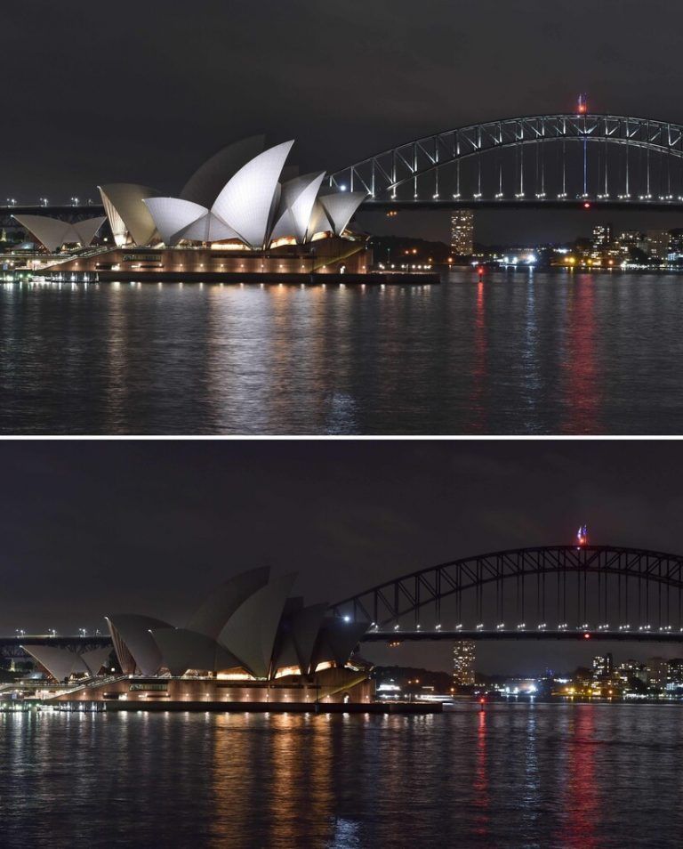 Erstmals gingen die Lichter im Jahr 2007 in Sydney aus. AFP