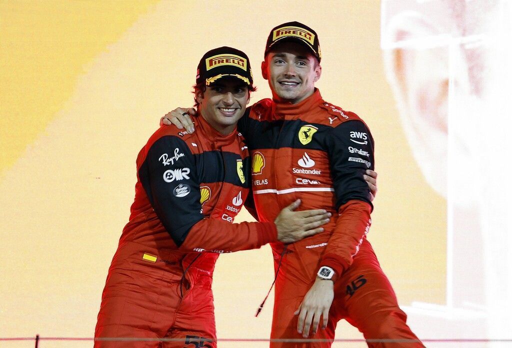 Ferrari-Triumph mit Charles Leclerc und Carlos Sainz.  »C6
