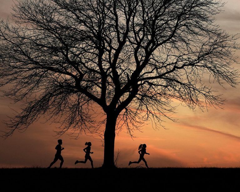 Highschool-Schüler trainieren in Shawnee (US-Bundesstaat Kansas) bei Sonnenuntergang für die Leichtathletik-Saison. AP