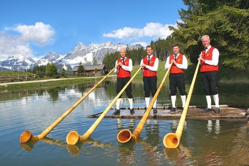 Sein Alphorn hat er immer dabei