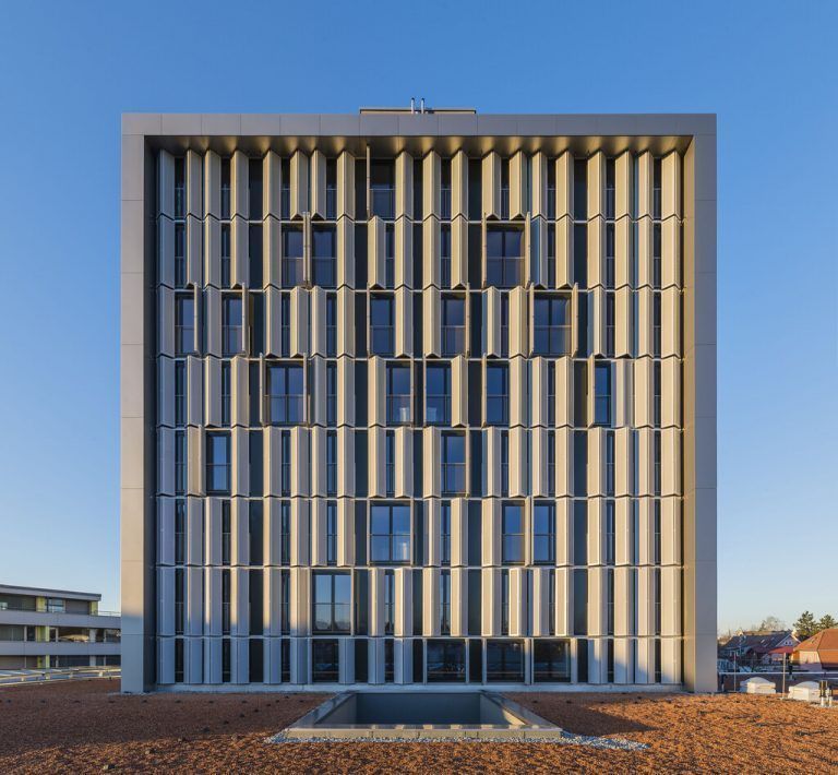i+R stellte das neue Wohnquartier „Midori“ im Kreuzlinger Zentrum vor Plan fertig. Entwickelt wurde es nach den Plänen der Kreuzlinger air architekten AG. Guido Kasper