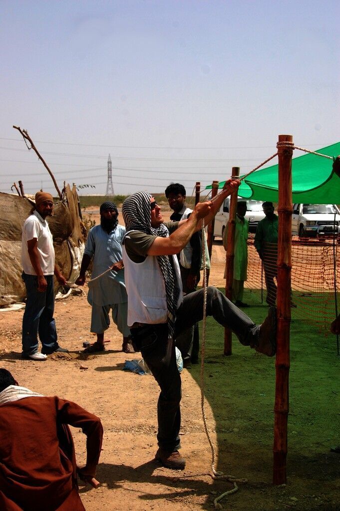 Klemens Thaler im Einsatz als Logistiker für Ärzte ohne Grenzen in Karachi, Pakistan.