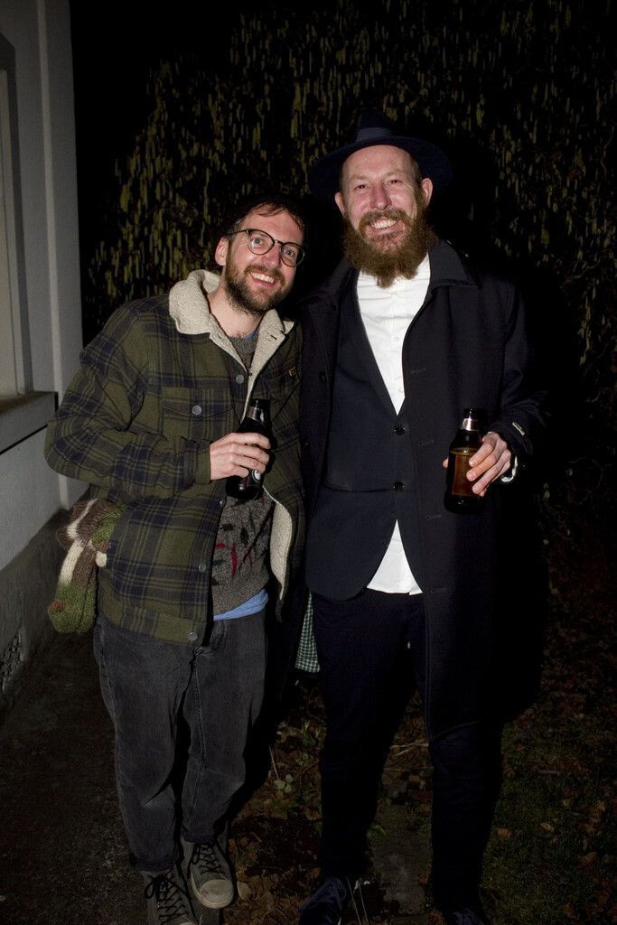 Künstler Matthias Braudisch (l.) und Felix Holzer.
