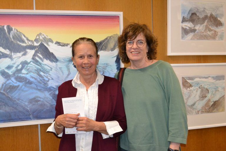 Kunstfreunde: Martha Neyer und Karin Bachmann.