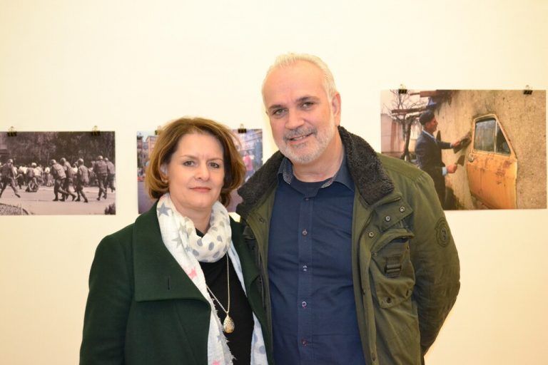Unter den Besuchern: Vlora und Adnan Asllani.
