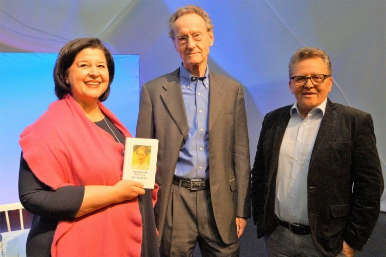 Verena Brunner (Buchhandlung), Schriftsteller Bernhard Schlink und Augustin Jagg . <span class="copyright">Yas/4</span>