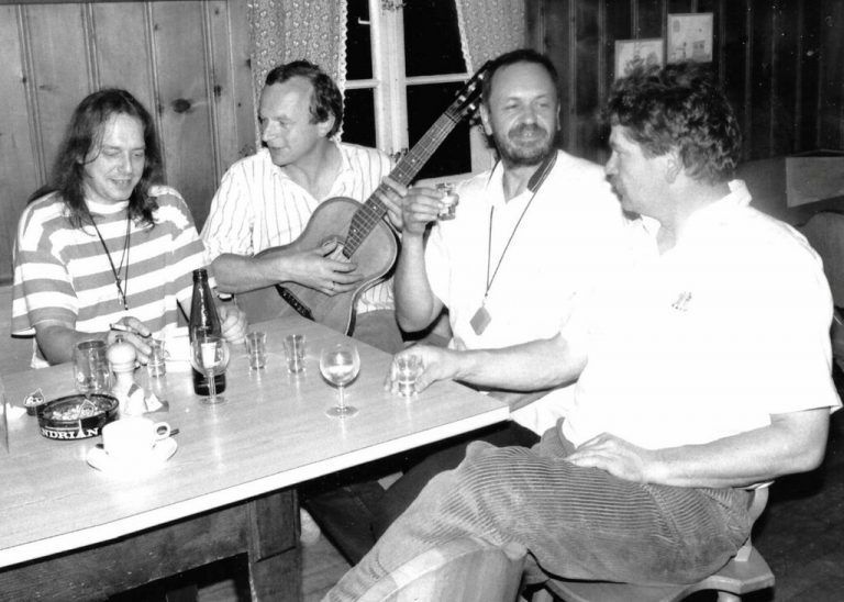 „Workshop“ vor dem ersten Comeback 1990: Mundartmusik-Pionier Ulrich Gaul Gabriel empfahl Stemmeisen &amp; Zündschnur seinen Freund Rolf Aberer. <span class="copyright">STP/3</span>