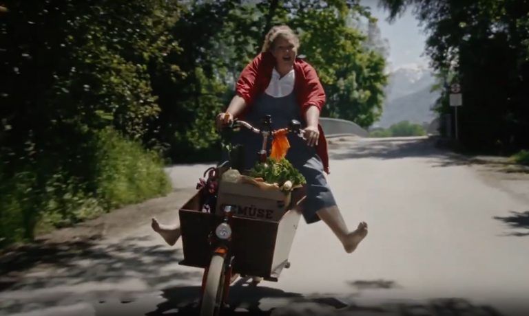 Lisa Suitner im Pilotfilm der „Bike-Stories“, der an verschiedenen Orten in Vorarlberg gedreht wurde. Nina Bröll, Hanna Mathis