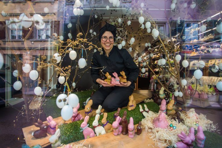 Schokolade und Ostern gehen Hand in Hand. Die Nachfrage ist groß. Die Kunden legen Wert auf gute Qualität bei der Schokolade, aber freuen sich auch über besondere Verpackungen. <strong>Martina Homann-Dellantonio</strong>, Xocolat