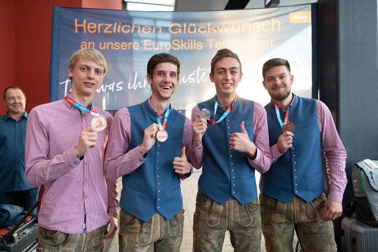 Von den EuroSkills 2021 in Graz brachte Kevin Emhofer die Silbermedaille mit nach Hause. <span class="copyright">Blum</span>