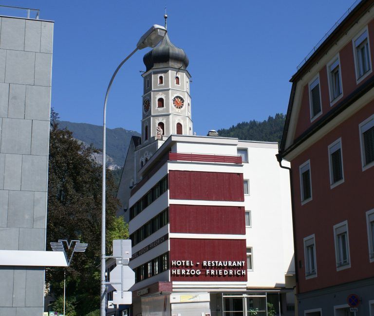 Im stillgelegten Hotel Herzog Friedrich in Bludenz ist ab heute eine Anlaufstelle für Flüchtlinge und Hilfswillige eingerichtet.<span class="copyright">Stadt Bludenz</span>