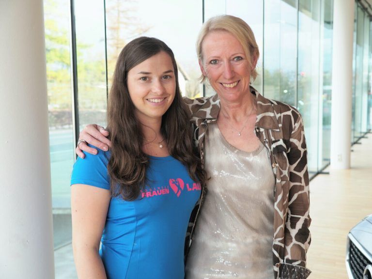 Alexandra Högger (Frauenlauf-Team) und Mental-Coach Petra Vollmer.