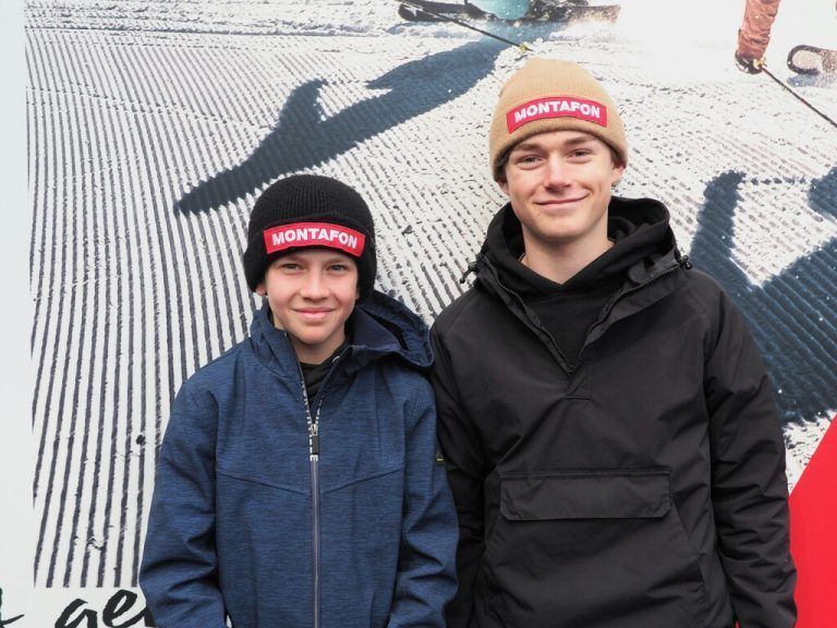 Aurel Marc und David Erhard (Vorarlberger Snowboard Verein).
