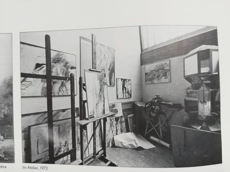 Blick in das einstige Atelier des Künstlers.