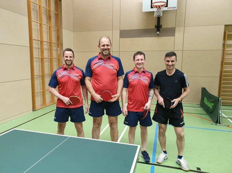 Das Team bei der 7. Runde der Mannschaftsmeisterschaften.TTC Sparkasse Bludenz